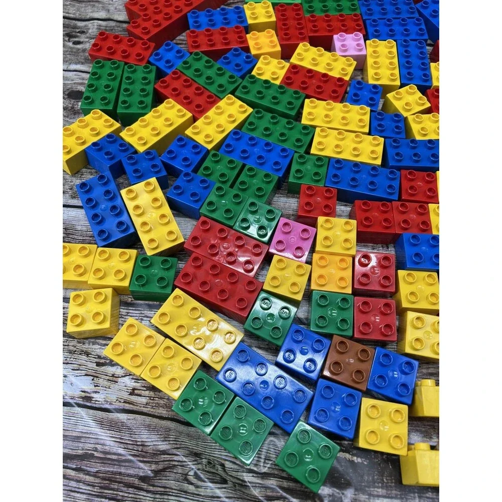 Lot of 161 Lego Duplo Pieces to Build a Circus W/ Vintage Minifigs, Tiger